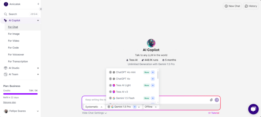 Tess AI Workspace
