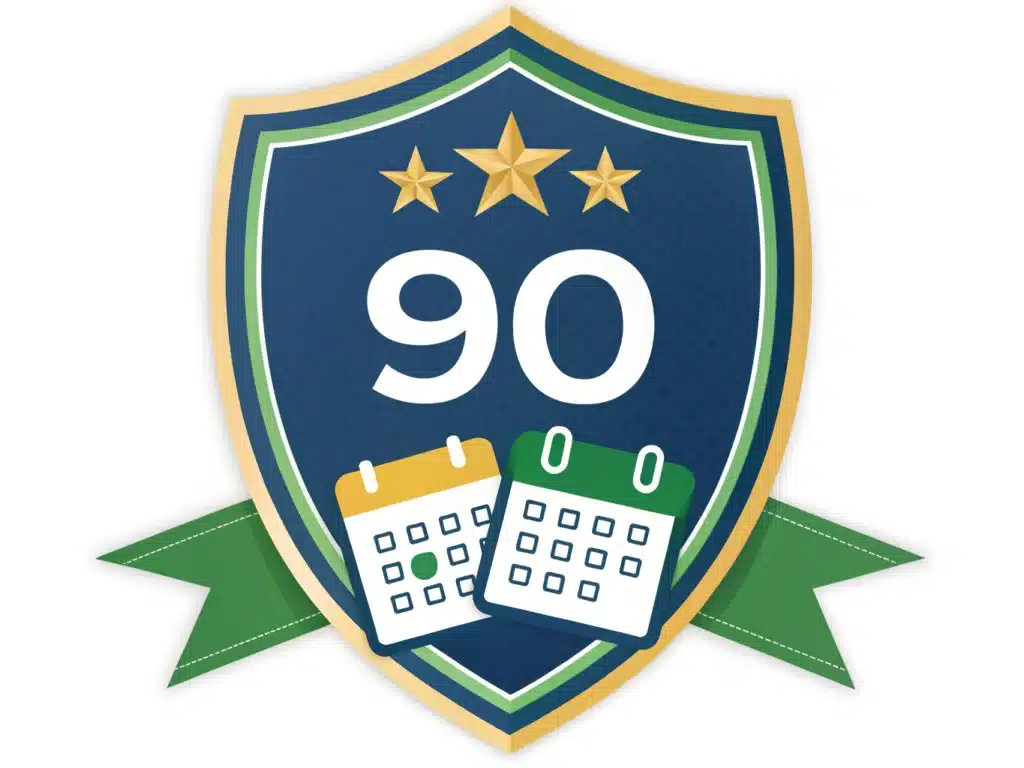 90 guarantee